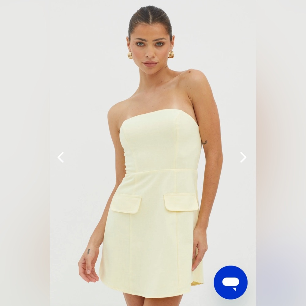 Selfie Leslie - Justine Strapless Faux Pocket Mini Dress